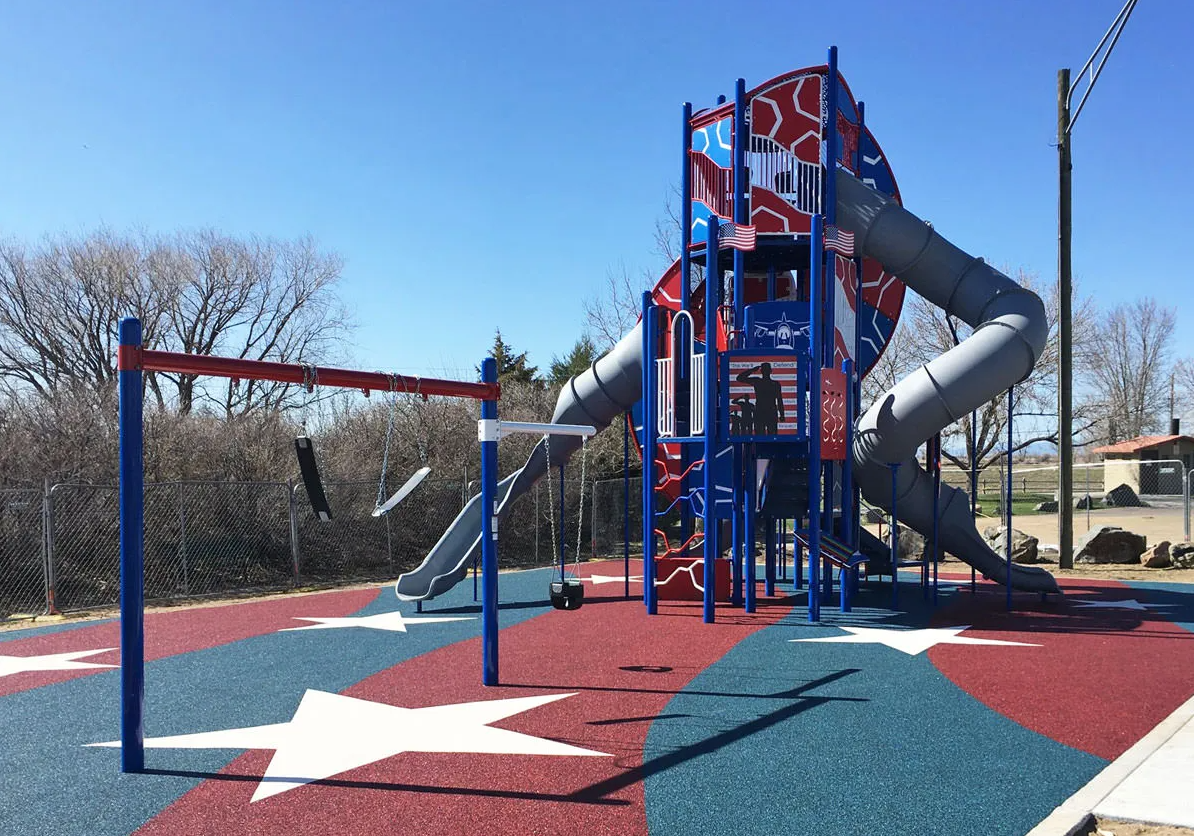 Commercial playground safety surfacing